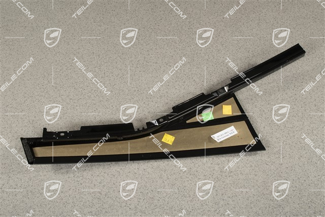 Rear door C-pillar outer cover, Black, L