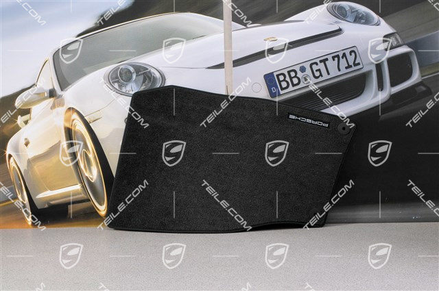 Dywaniki, komplet 4 części, czarne