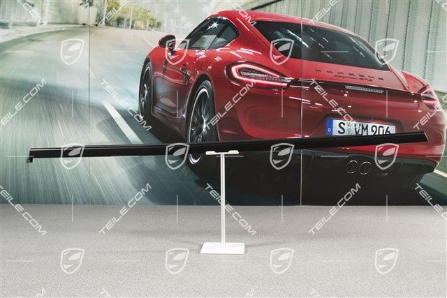 Zierleiste, seitlich, hinten, mit Dichtung, Schwarz matt, L