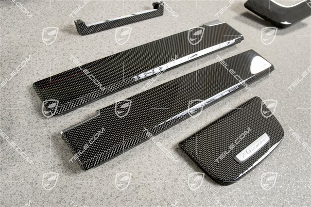 Schalttafelverkleidung, Schalttafel, Mittelkonsole und Türverkleidungen Zierleiste Satz, CARBON