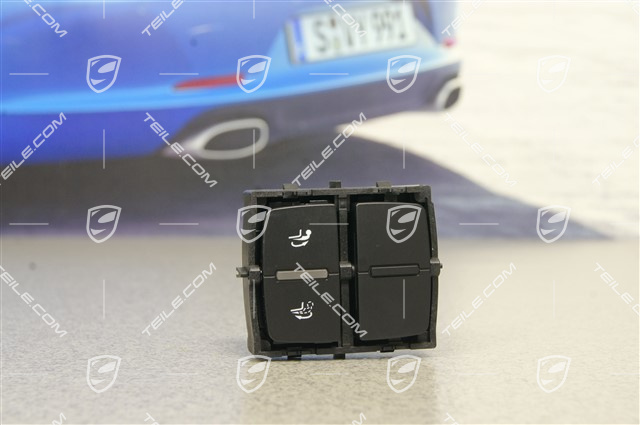 Tow hitch switch, black matte Tow hitch switch, black matte