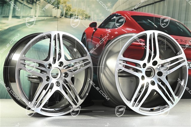 19" Komplet felg TURBO I, przód 8J x 19 ET57 + tył 9,5J x 19 ET46