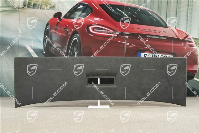 Abschlussleiste, hinten, Alcantara, Schwarz