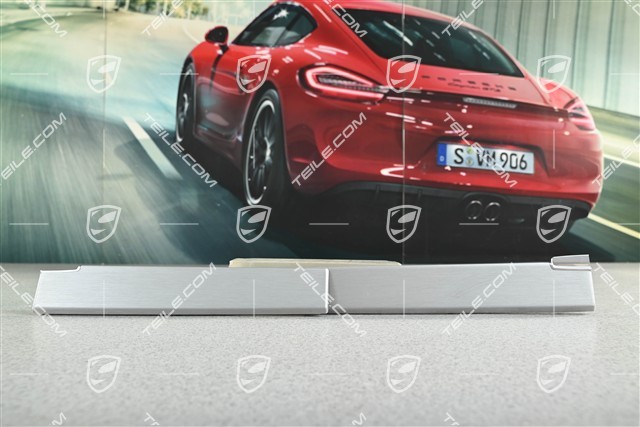 Zierleisten / Zierblenden Mittlere Ablage, gebürstetes Aluminium