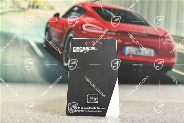 SD Karte 64GB für Porsche Dashcam QHD