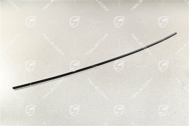 Zierrahmenteil / Zierleiste für  Fondscheibe, Oberteil, Schwarz, Fahrzeug mit Spoiler (S), L