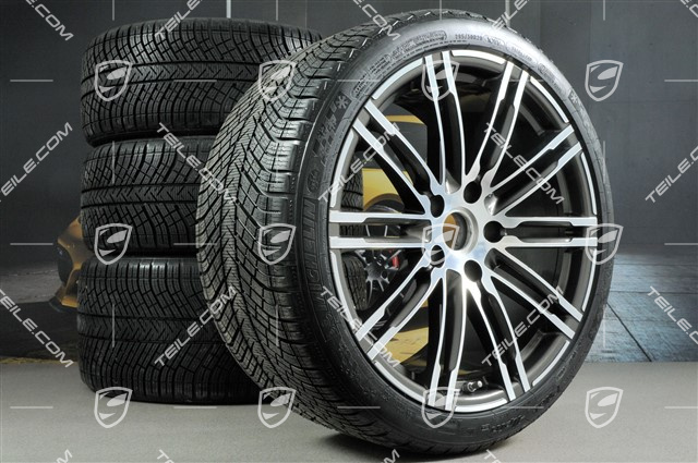 20" Winterräder Satz "Turbo", Felgen 8,5J x 20 ET51 + 11J x 20 ET56 + Michelin Pilot Alpin PA4 Winterreifen 245/35 R20 + 295/30 R20, mit RDK-Sensoren