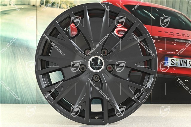 20-inch Turbo S Aero Design wheel rim set, 9J x 20 ET54 + 11J x 20 ET60, in anthracite grey