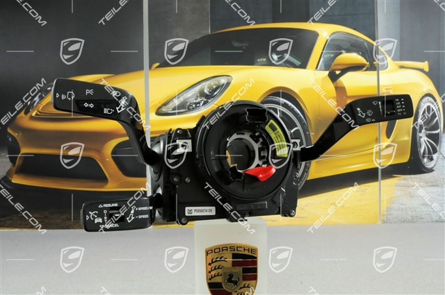 Steering column stalk switch, ADC / headlight cleaning system / w/o rear wiper / 3-spoke multifunction steering wheel