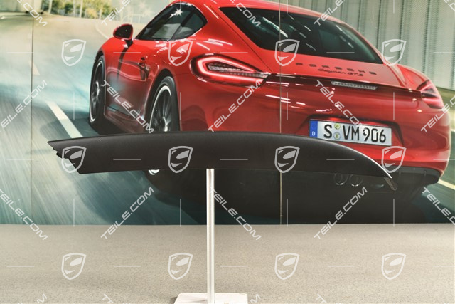 Trim cover for front bumper side retaining frame, Matte black, R