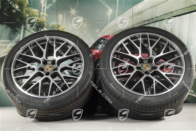 21" RS Spyder Design Sommerräder, Felgen 9,5J x 21 ET27 + 10J x 21 ET19 + Continental Sommerreifen 265/40 R21 + 295/35 R21, mit RDK-Sensoren