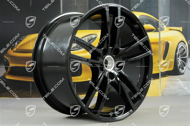 21" Felga Cayenne Turbo, 11J x 21 ET58, czarny wysoki połysk