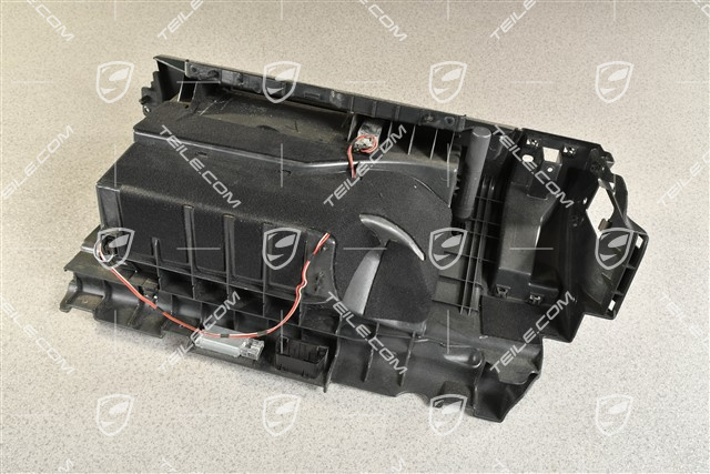 Handschuhkasten, Leder, schwarz, komplett, RHD