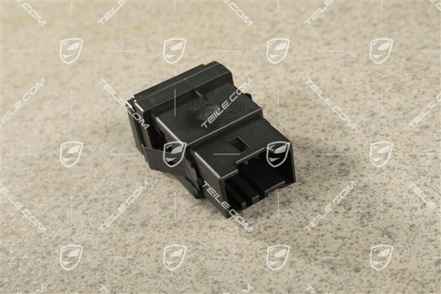 Seat heater switch, black matte, L