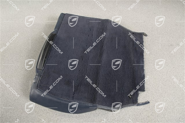 Back seat backrest, rear, leatherette, night blue, Coupe/Targa, L