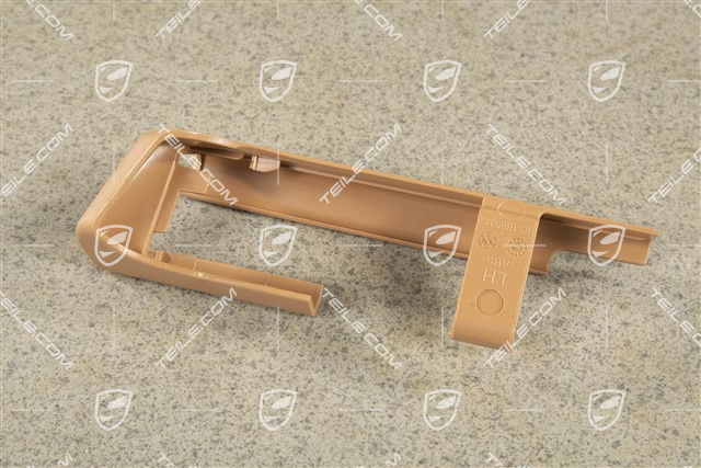 Osłona szyny siedzenia, Cognac, Tylna, L