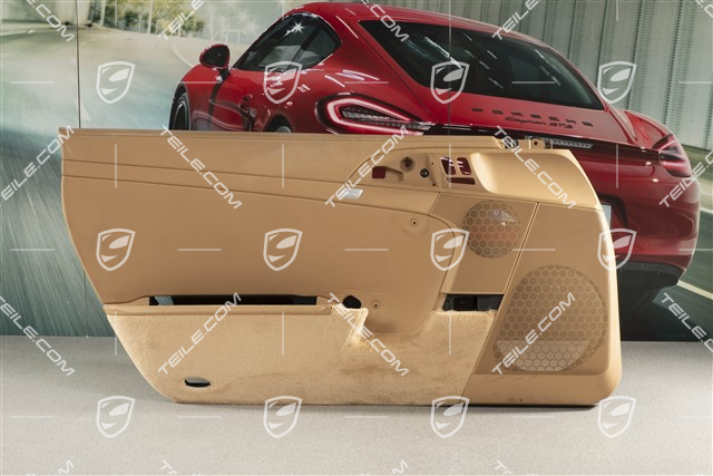 Tapicerka drzwi, skóra, piaskowy beż, L