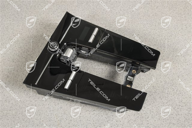 Air condition control unit / panel, front, Black matte