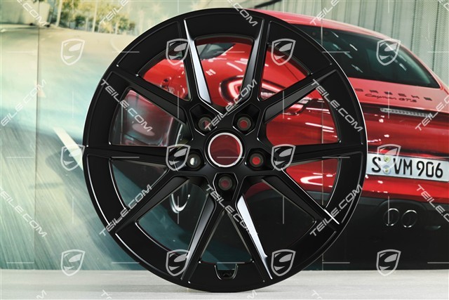 20" Felga Carrera S, 8,5J x 20 ET50, czarny satynowy półmat