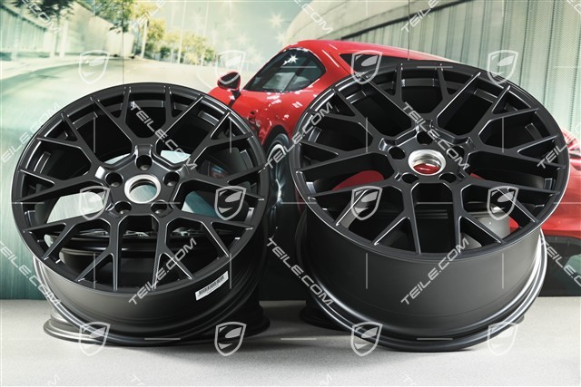 20+21-inch RS Spyder rims set, 8,5J x20 ET50 + 11,5J x 21 ET79, anthracite grey