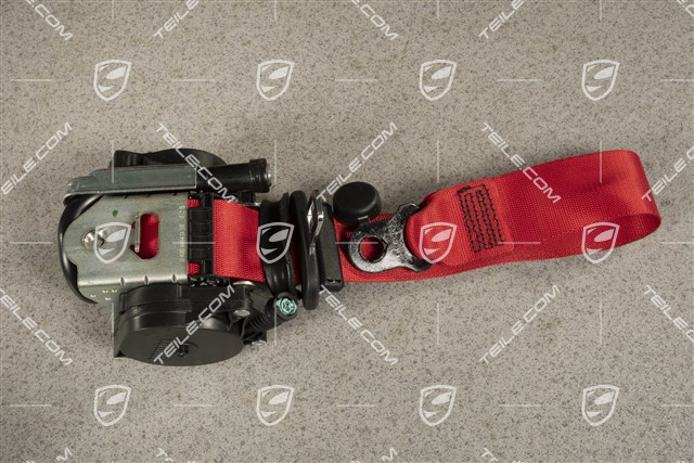 Targa / Coupe, Seat belt, front, Guards Red, L=R