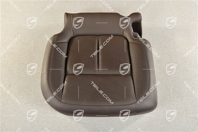 Sitzbezug / Bezug, Sitzkissen, Leder, espresso, R