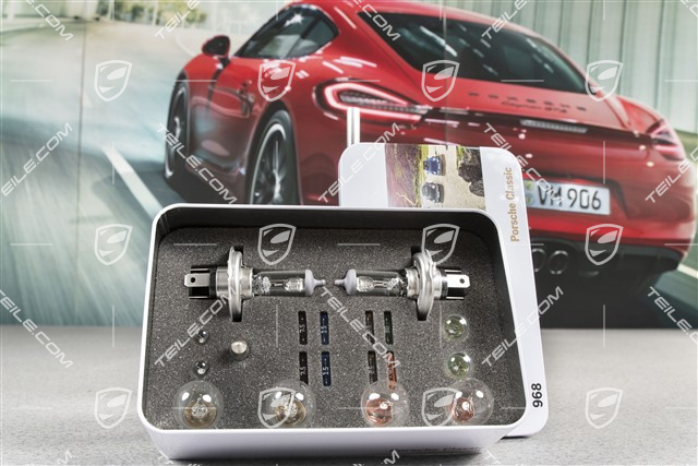 Pudełko z zapasowymi żarówkami i bezpiecznikami / 12V do Porsche 968