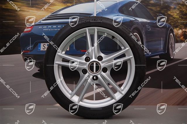 18" Boxster S II Sommerräder Satz, vordere Felgen 8J x 18 ET57 + hintere 9J x 18 ET43 + Reifen 235/40 ZR18 + 265/40 ZR18