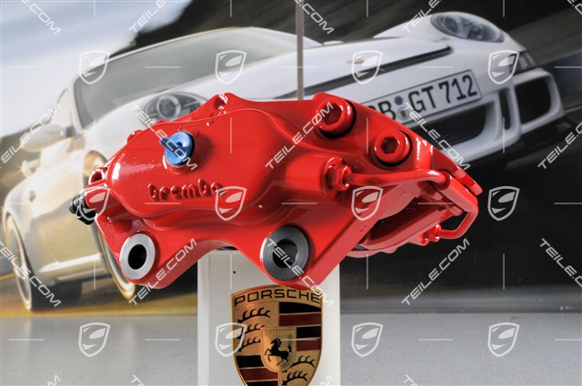 Zacisk hamulcowy bez klocków, czerwony, Turbo 3,6, L