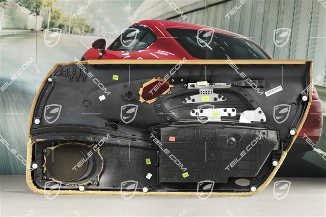 Tapicerka drzwi z blendą airbaga, sound system, skóropodobna, Savanna beige, L