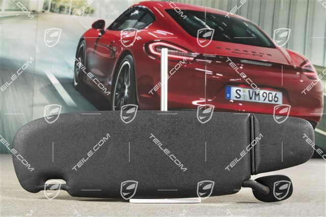 Sonnenblende, mit Spiegel, Kunstleder, Schwarz, Coupe, R