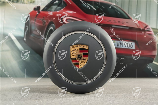 Airbag / poduszka powietrzna kierowcy, skóra, Graphite Blue