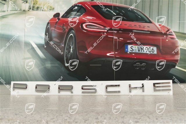 "PORSCHE" Schriftzug, verchromt