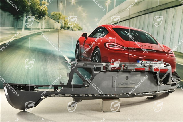 Stossfänger hinten, Verkleidung unten, Schwarz