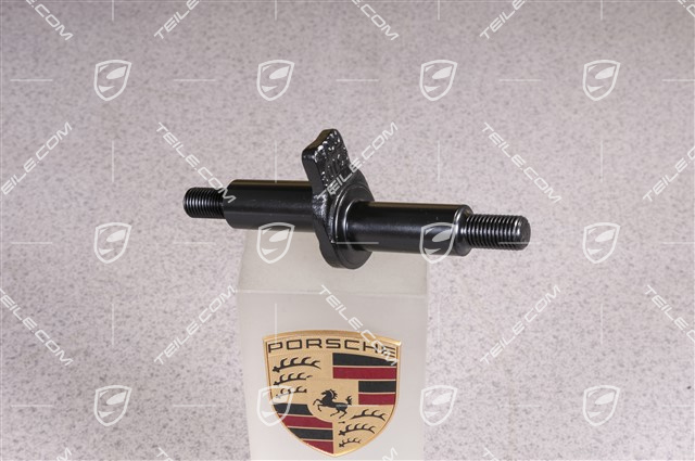 Front axle, eccentric bolt