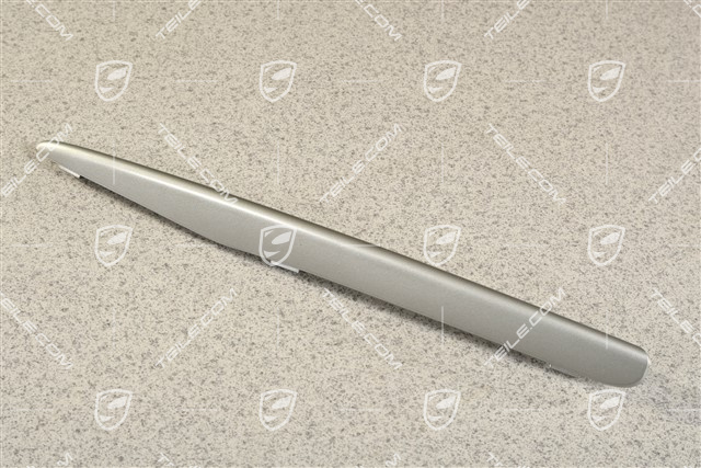 Front bumper retaining frame, upper cover, Titan Metallic, R