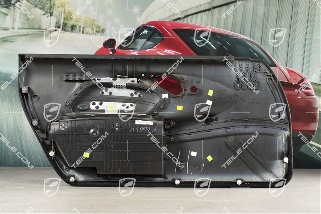 Tapicerka drzwi, skóropodobna, z blendą airbaga, bez głośników, Czarna, R