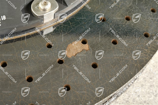 PCCB ceramiczna tarcza hamulcowa, 991.2 C2 / C2S / C4 / C4S / 991.1/2 Turbo, uszkodzona, L