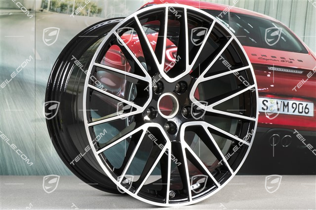 21" Felga Cayenne RS Spyder, 11J x 21 ET58, czarny wysoki połysk