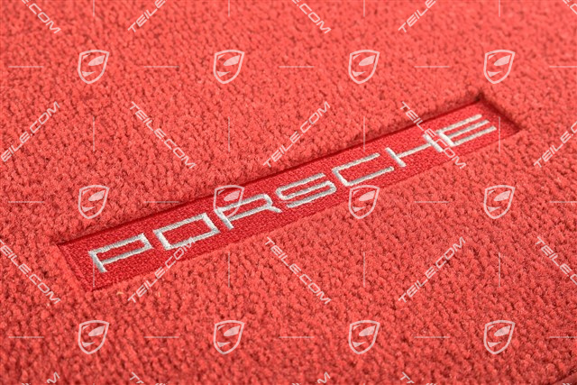 Dywaniki, przednie, Czerwone, zestaw L+R