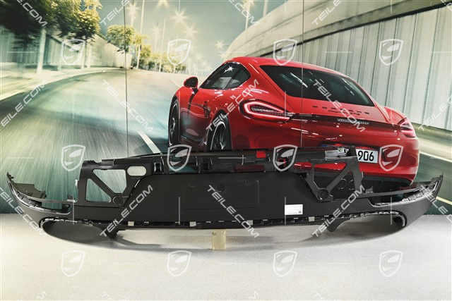 Rear bumper, lower lining, Black