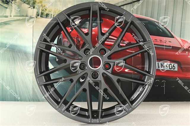 22" Macan RS Spyder Design Felge, 9J x 22 ET29, vesuvgrau