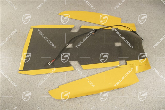 Mata grzewcza fotela, dolna, siedzenia standardowe, L=R