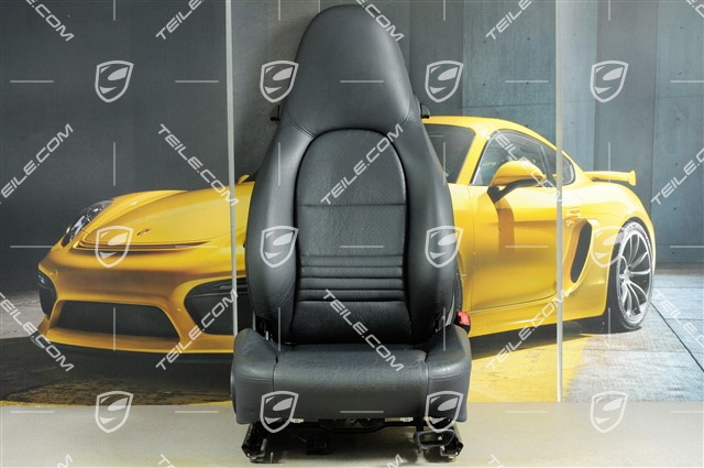 Sitz, manual einstellbar, Leder/Kunstleder, Metropolblau, beschädigt, R