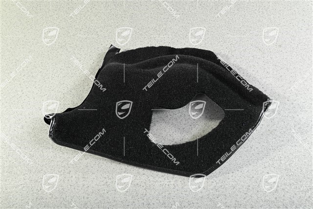 Cabrio, Verkleidung, Hinten, RHD, Schwarz, L