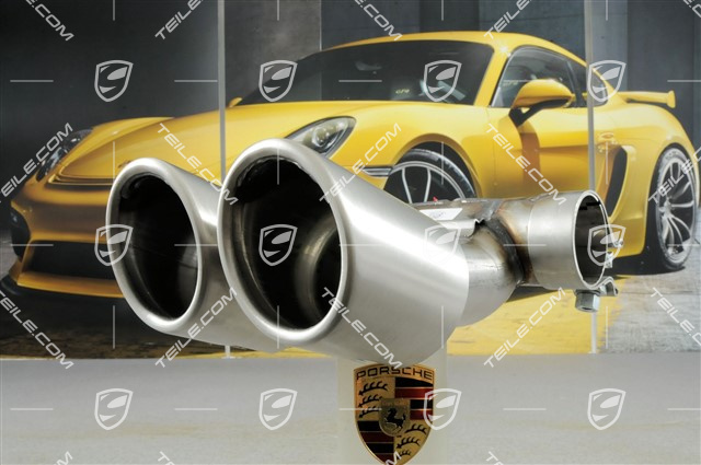 Końcówka rury wydechowej, okrągła, do seryjnego wydechu, Boxster S / Cayman S Końcówka rury wydechowej, okrągła, do seryjnego wydechu, Boxster S / Cayman S