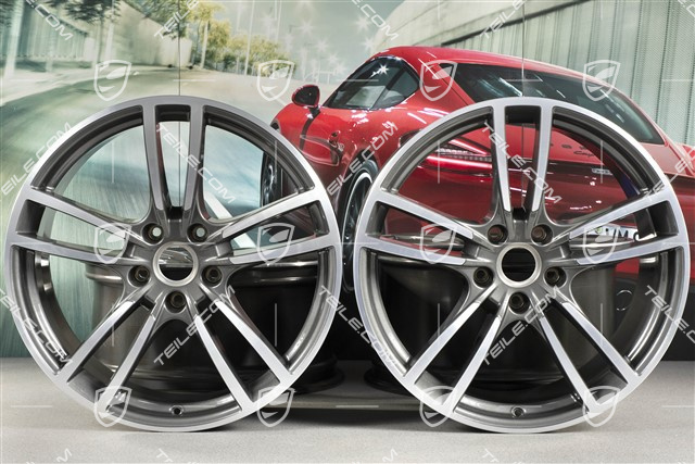 21-inch wheel rim set Cayenne Turbo, 11J x 21 ET58 + 9,5J x 21 ET46