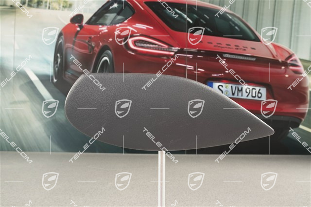 Osłona boczna tunelu środkowego, skóropodobna, Space grey, L