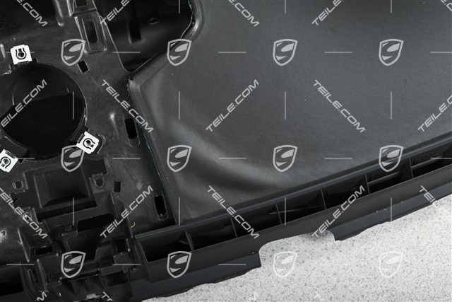 Armaturenbrett, Leder, schwarz/bordrot, beschädigtes Leder