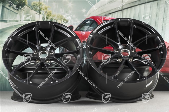 22-inch wheel rim set GT, 10J x 22 ET48 + 11,5J x 22 ET52, black satin-matt